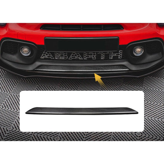 Real Carbon Fiber Front Bumper Lip Trim for Fiat Abarth 500