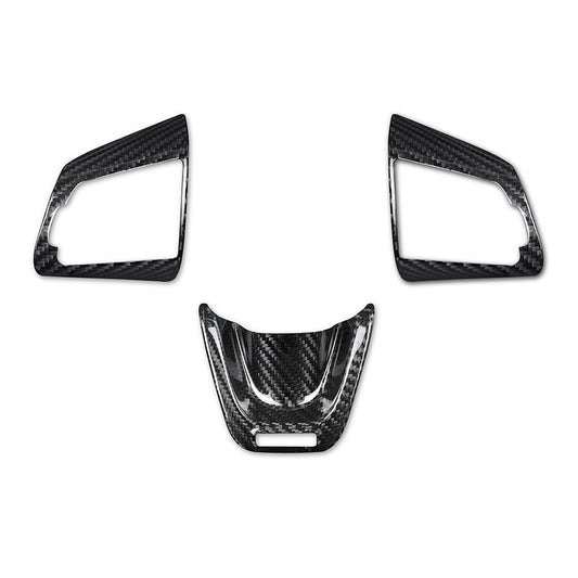 Carbon Fiber Steering Wheel Trim for Kia Stinger (alternate view 2)