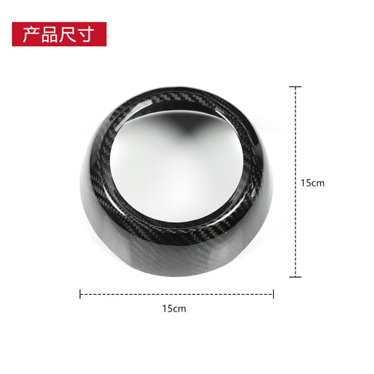 Real Carbon Fiber Steering Wheel Airbag Cover Trim for Subaru WRX (2022 - 2023)