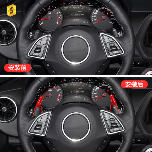 Carbon Fiber Steering Wheel Shift Paddle Cover for Chevrolet Camaro / Buick / Cadillac XT5