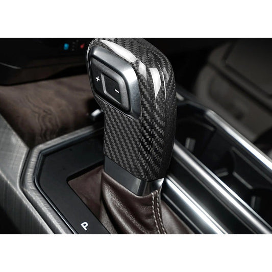 Real Carbon Fiber Gear Shift Knob Cover for Ford F-150