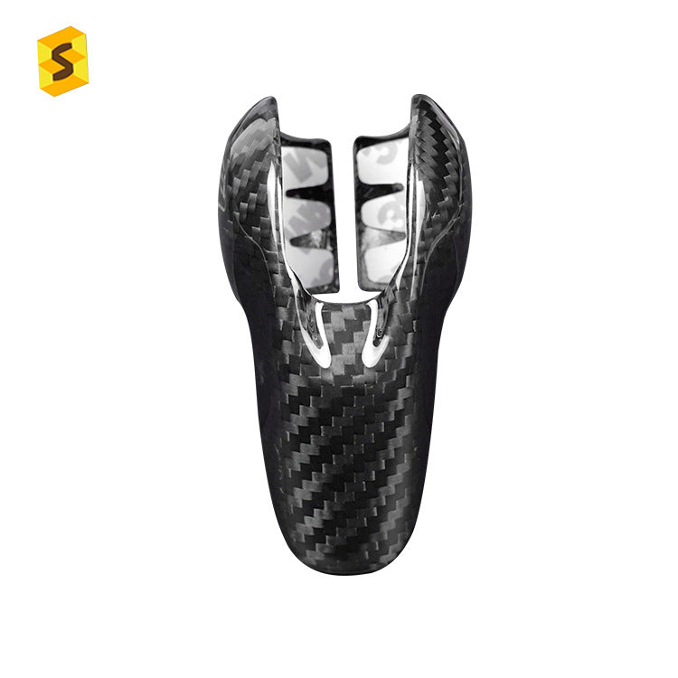 Real Carbon Fiber Gear Shift Knob Cover for Porsche 718 / 911 / Panamera / Macan