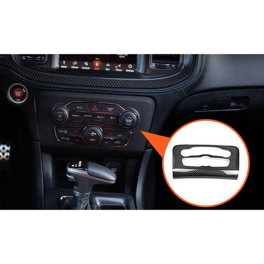 Real Carbon Fiber AC Knob Panel Trim for Dodge Durango