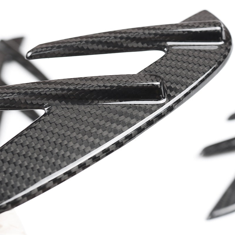 3×3 3K Twill Dry Carbon Fiber Fender Vent Side Trim for BMW G80 G81 M3 Sedan Wagon & G82 M4 Coupe 2020 - 2026 Stick-On