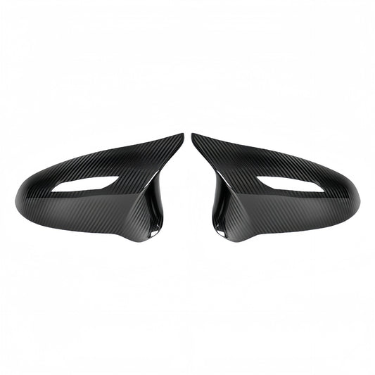 Replacement Dry Carbon Fiber Bull Horn Mirror Caps for BMW M3 F80 / M4 F82 / F83 / M2 F87