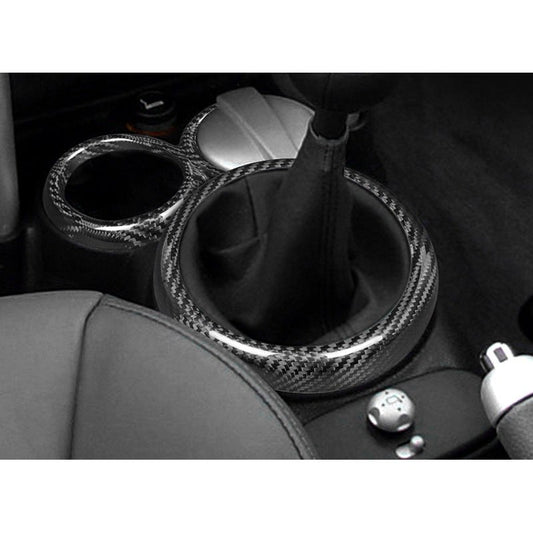 Real Carbon Fiber Gear Shift Panel Frame for MINI