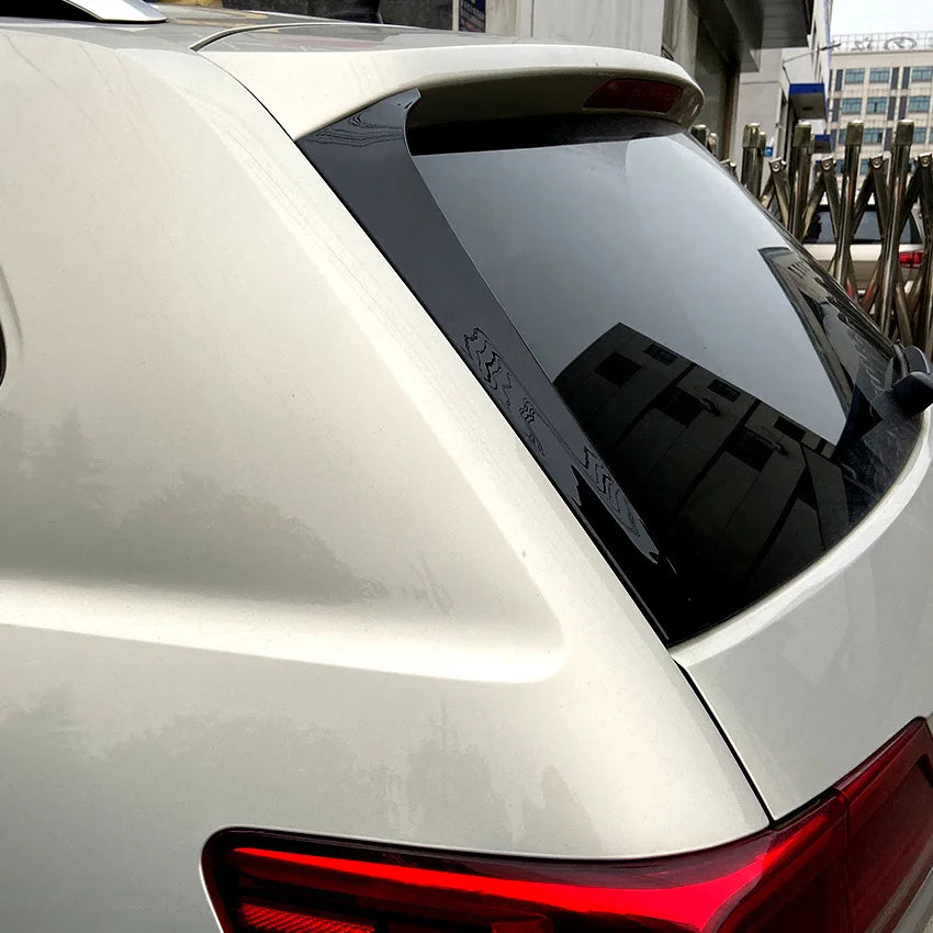 2 Pcs Glossy Black Rear Side Window Spoilers Trunk Trim Wing for Volkswagen Teramont Atlas ABS Spoiler Stickers Car Accessories