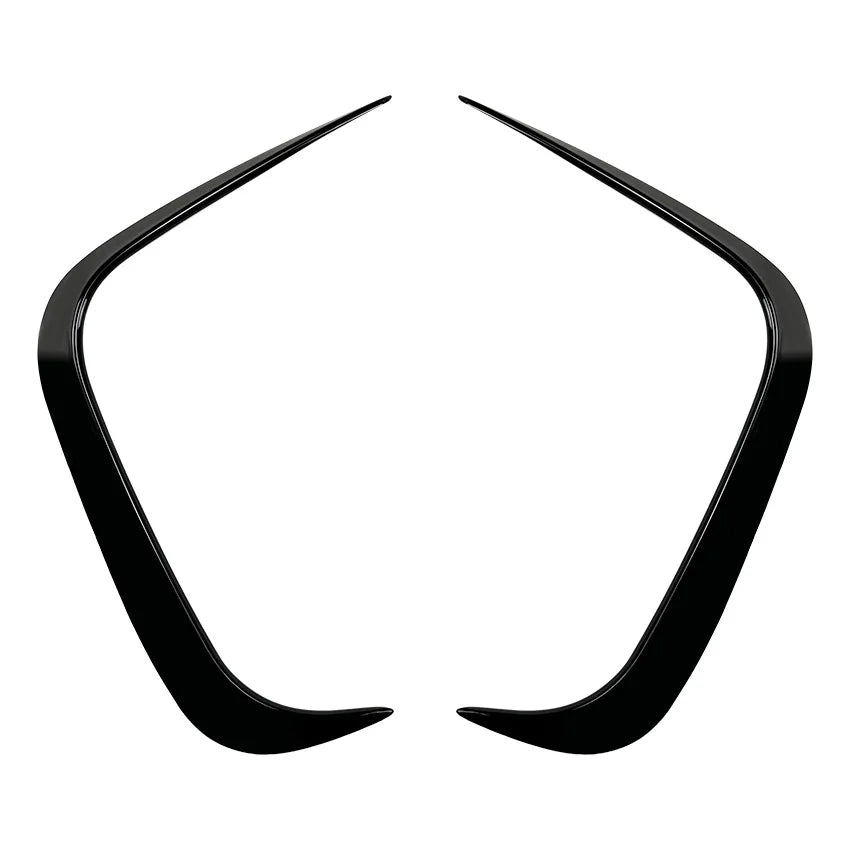 2 Pcs Glossy Black Rear Bumper Canard Trims Splitter Cover for BMW 2 Series M2 F87 2016-2021 Spoiler Stickers Car Accessories