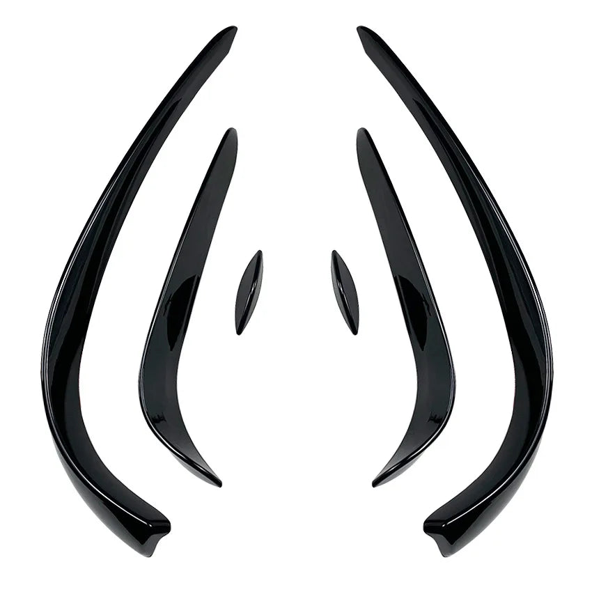 Car Front Bumper Spoiler Splitter Cover Fog Light Splitter Trim for Mercedes Benz C Class W205 C180 C200 C260 C43 AMG 2015-2018