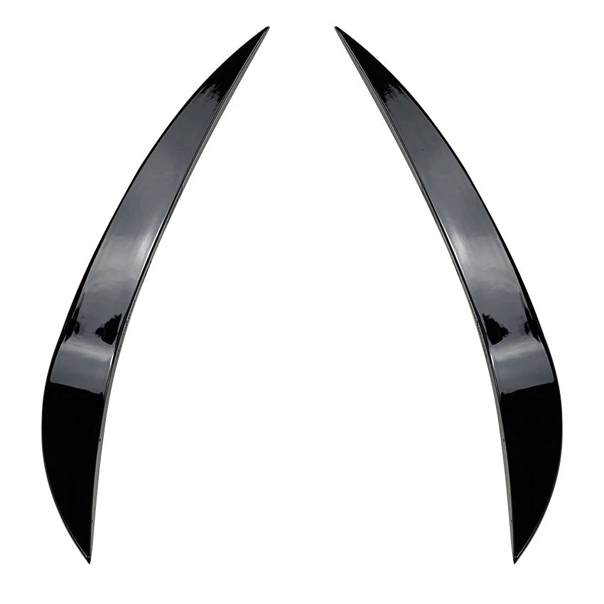 Car Black Canards for VW Volkswagen Golf 6 MK6 GTI GTD 2008-2012 Front Fog Light Lamp Strips Air Grille Cover Protective Trim