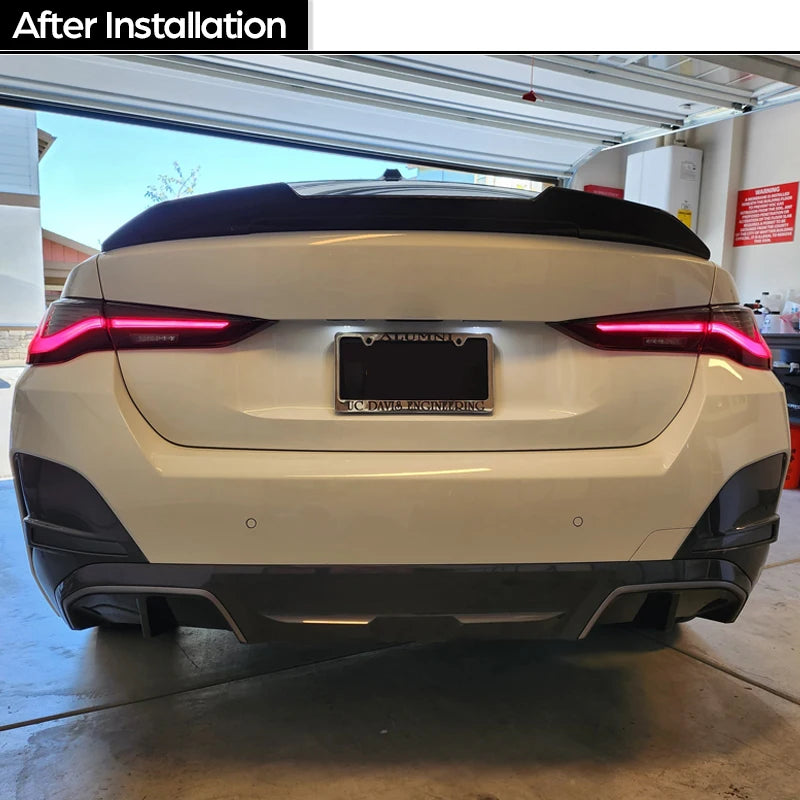 3*3 3K Carbon Fiber Rear Trunk Spoiler Car Wing for BMW 4 Series G26 GC Gran Coupe 4-Door 2020 - 2025 & i4 2021 - 2025