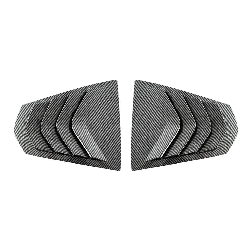 Car Rear Window Triangle Blinds Trim Cover Louver Stickers for BMW 3 Series G20 2019+ 320i 325i 330i Carbon Fiber Car Styling