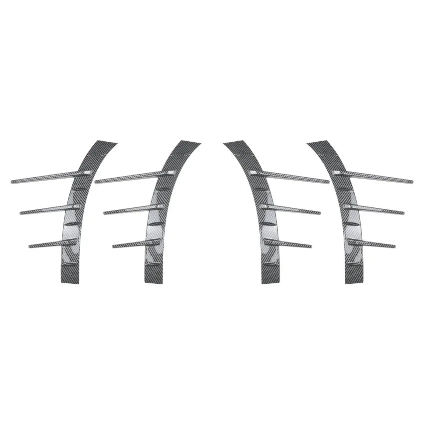 4 PCS Car Wheel Eyebrow Stickers Canards Trim Cover for Mercedes Benz C Class W206 2022+ C200 C260 C43 AMG Line Car Accessories