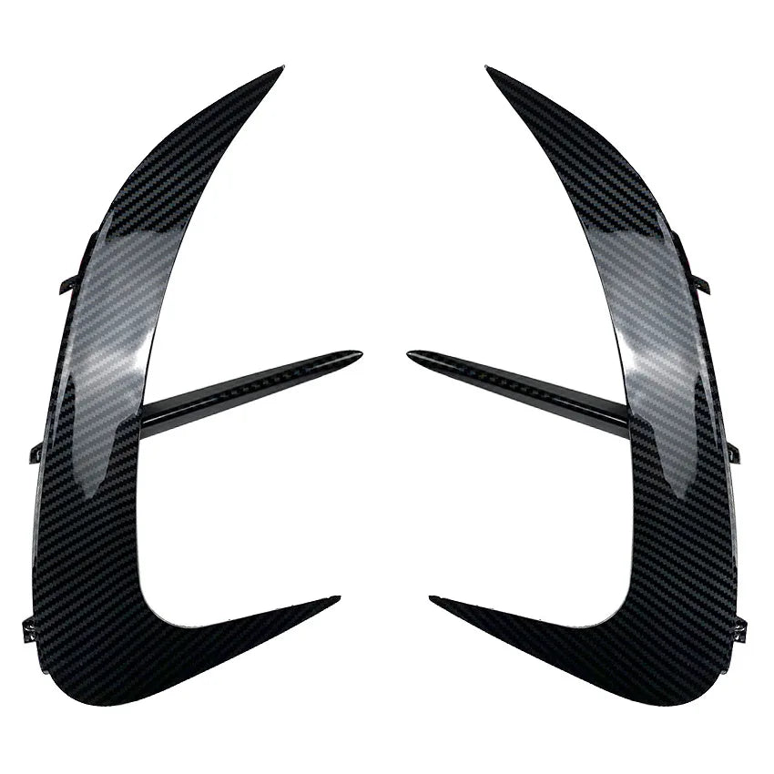 2PCS Rear Bumper Splitters For Mercedes Benz C Class W206 C200 C260 C300 2022+ AMG Air Vent Trim Spoiler Canards Splitter Lip