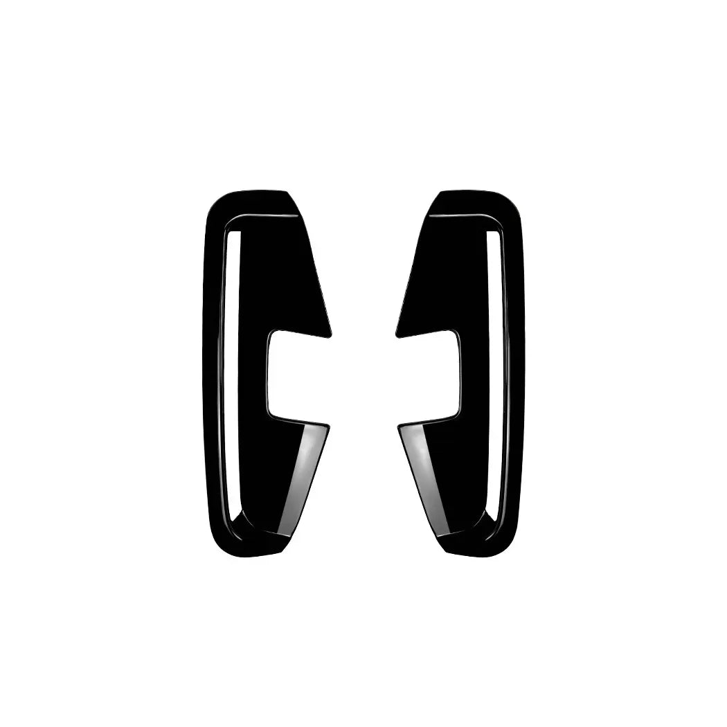 For BMW 4 Series G22 G23 M Sport 2020+ Front Bumper Canards Splitter Car Stickers Side Cover Black ABS Styling Accessories