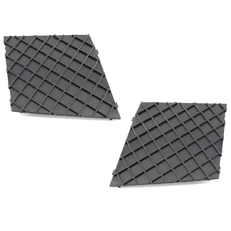 One Pair Black Front Bumper Cover Lower Mesh Grille Grill Trim For BMW 5-Series E60 E61 M Sport 2003-2010 ABS Plate Trim Cap