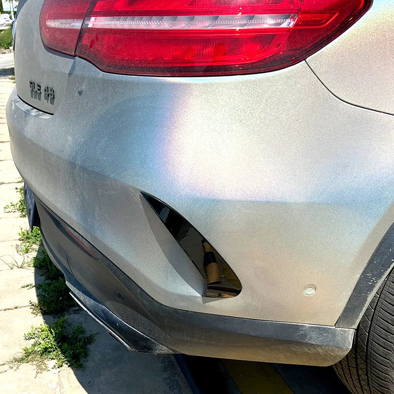 2 Pcs Car Rear Bumper Lip Sport Diffuser Splitter for Mercedes Benz GLE Coupe C292 2015-2018 Back Spoiler Tail Wing Trunk Lip
