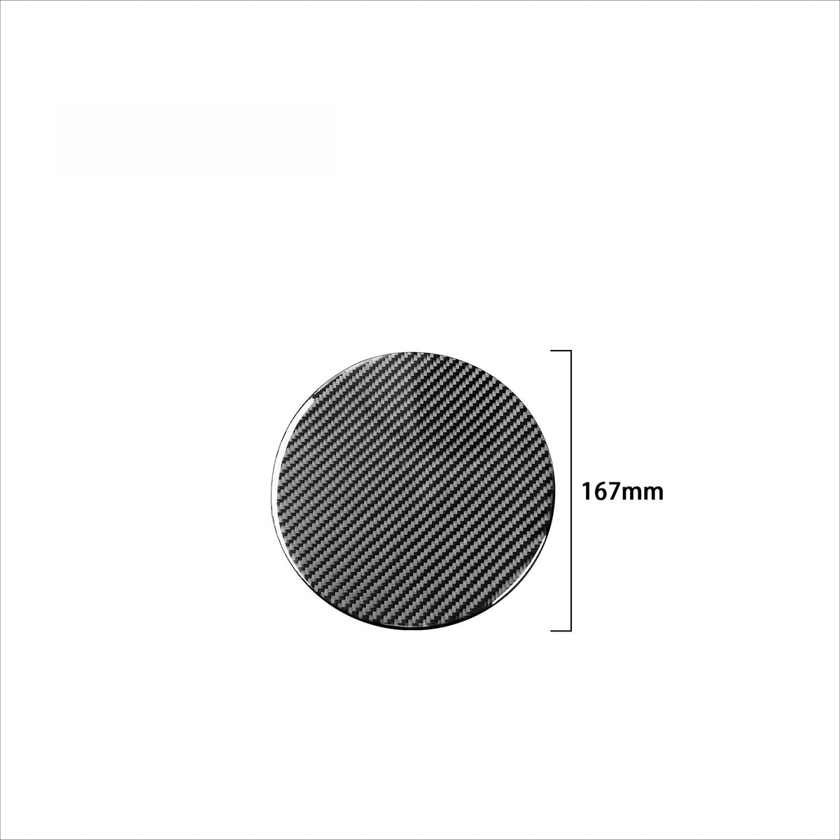 1PC Prepreg Dry Carbon 3*3 3K Real Carbon Fiber Interior Fuel Cap Cover Trim Overlay for Toyota Tundra XK50 Facelift (2014-2021)