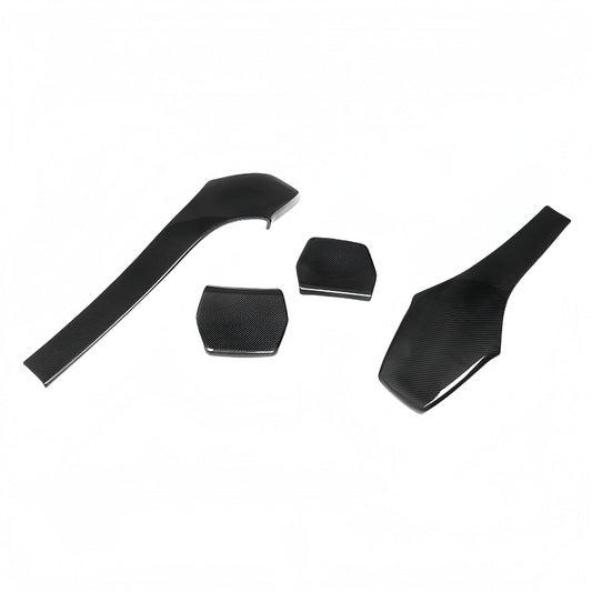 Dry carbon fiber seat back panels for the BMW M3 F80 and M4 F82