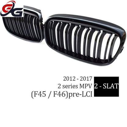 Car Front Bumper Kidney Grille Grill for 2014-2018 BMW 2 Series F45 Active Tourer Pre-LCI F46 GT Gran Tourer 216i 218i 220i 225i