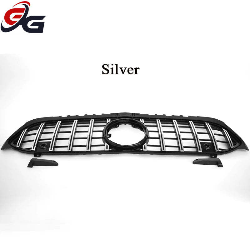 Car Front Bumper Racing Grille Black for Mercedes A Class W177 Hatch V177 Saloon 2019-2023 A180 A200 A250 A35 Except for A45 AMG