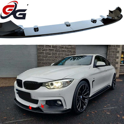 F32 MP-look Black Bumper Lip Chin Spoiler for BMW 2014 - 2020 F33 4-series Convertible & F36 Gran Coupe (M Sport Bumper Only)