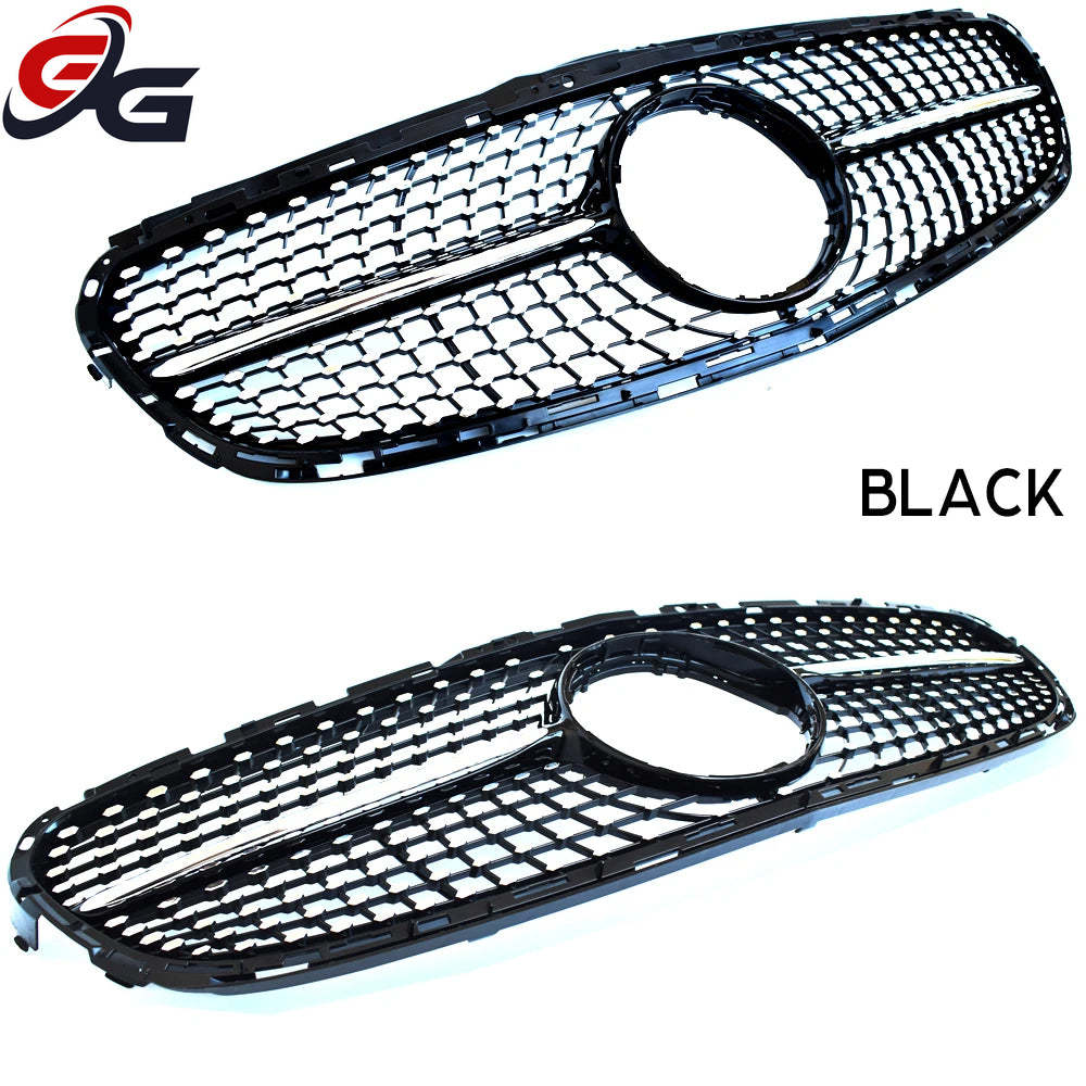 W212 Front Bumper Racing Grille Diamond for Mercedes E Class 4-Door Saloon 5-Door All-Terrain S212 2014-2016 E200 E250 E300 E400