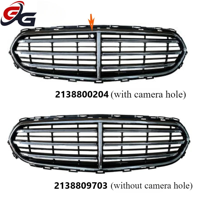 Front Bumper Grille Grill for New Mercedes Benz E-Class Executive Original Racing Grills W213 2020-2023 Car Accessories Styling