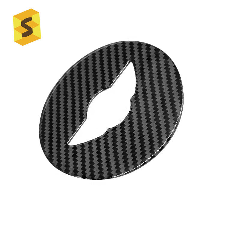 Real Carbon Fiber Steering Wheel Trim for MINI