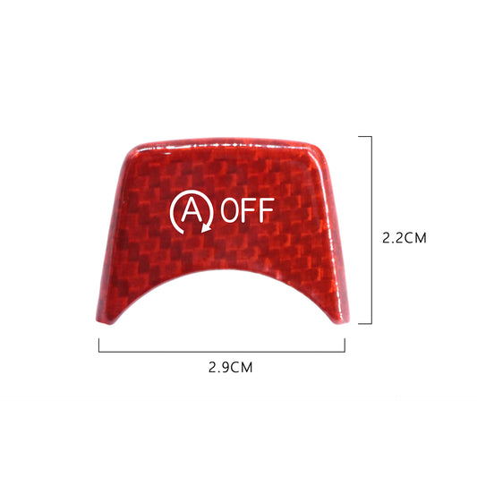 Rigid Carbon Fiber Auto Start-Stop Button Trim for BMW F30 - F33