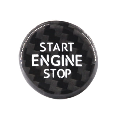 Real Carbon Fiber Push-Start Button Trim for Volkswagen Tiguan L