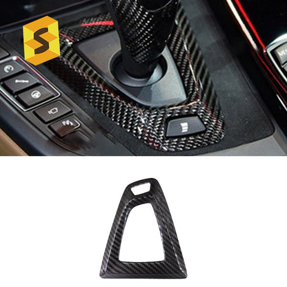 Real Carbon Fiber Gear Console Cover Trim for BMW M Series