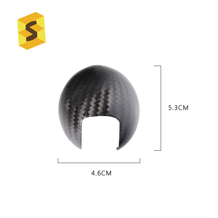 Carbon Fiber Gear Shift Knob Cover for Audi C-Series
