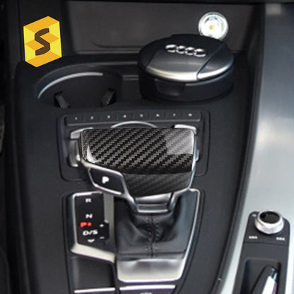 Real Carbon Fiber Gear Shift Knob Cover for Audi Q7 / Q5L
