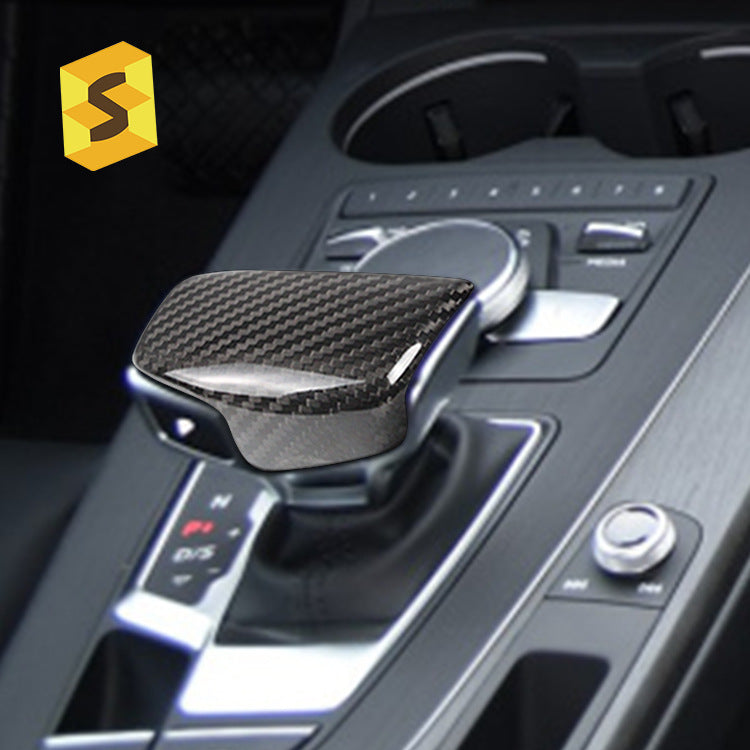 Real Carbon Fiber Gear Shift Knob Cover for Audi Q7 / Q5L