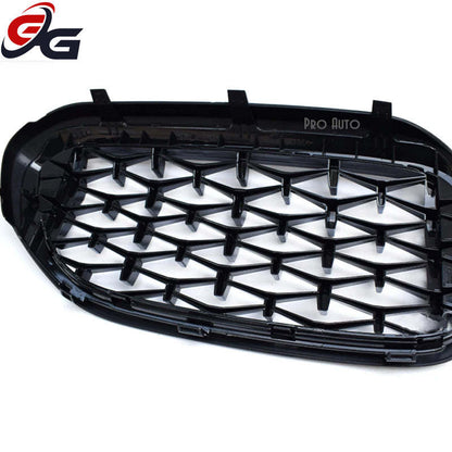 Front Kidney Grille Diamond for BMW 5 Series 2017-2019 Pre-LCI G30 Sedan G31 Wagon F90 M5 528i 530i 535i 540i Car Racing Grills