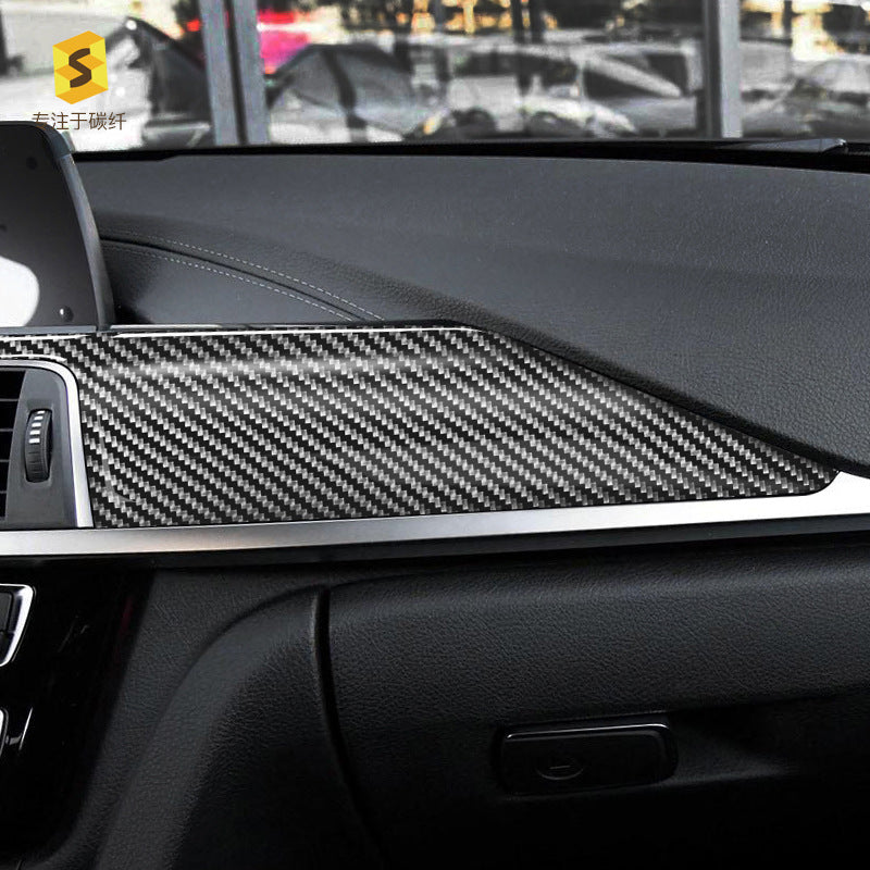 Real Carbon Fiber Center Console & Dashboard Trim for BMW 4 Series F32 / F33 LCI