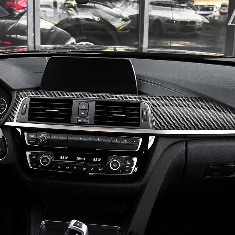 Real Carbon Fiber Center Console & Dashboard Trim for BMW 4 Series F32 / F33 LCI