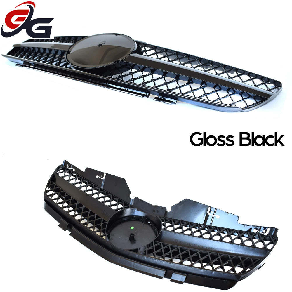 R230 Car Front Bumper Hood Racing Grille Replacement Grill for Mercedes SL Class R230 2003-2006 SL300 SL350, Not for AMG Models