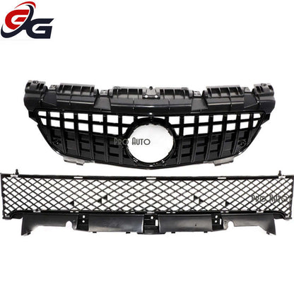 R172 Grille GTR Style Front Bumper Grill for Mercedes Pre-facelifted R172 SLK Class 2011-2015 SLK200 SLK250 SL300 Hood Mesh Grid