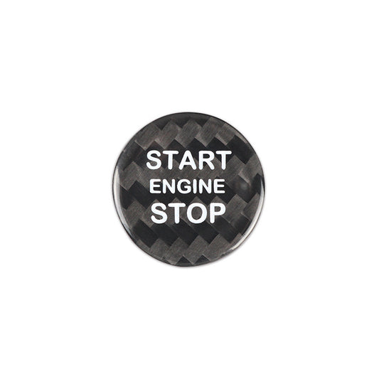 Carbon Fiber Push-Start Button Trim for Alfa Romeo Stelvio (alternate view 6)