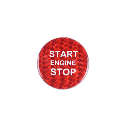 Real Carbon Fiber Push-Start Button Trim for Alfa Romeo Stelvio