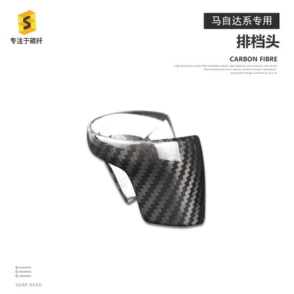 Carbon Fiber Gear Knob Rear Cover for Mazda CX-3 / CX-4 / Mazda