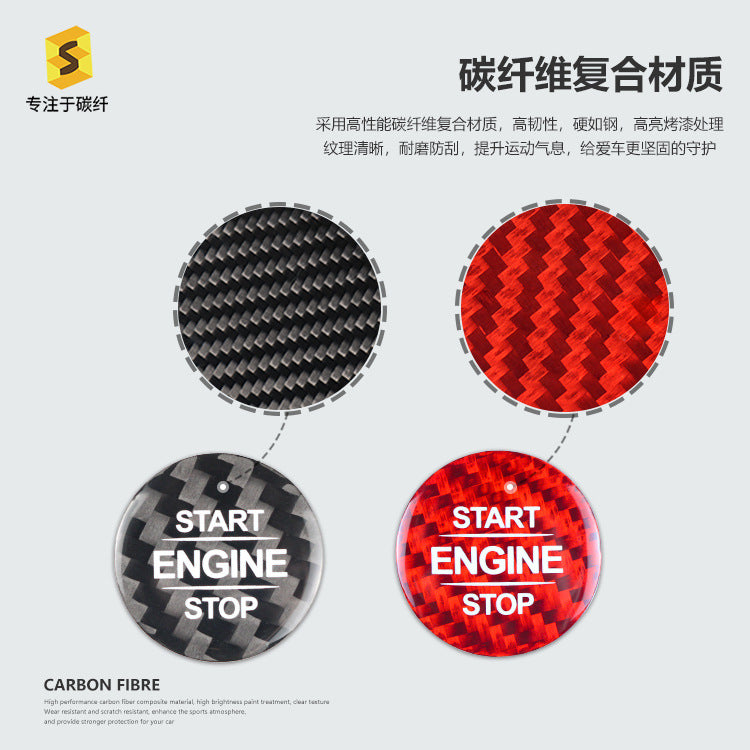 Real Carbon Fiber Interior Trim Sticker for Mercedes-Benz A / GLB / GLE Class / Mercedes-Benz