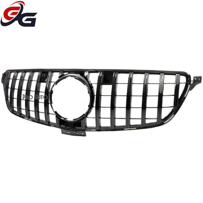 Front Bumper GT Grille Black Silver Grill Replacement for Mercedes GLE Class 2015 - 2018 SUV W166 GLE 350 GLE 400 GLE 43 Grills