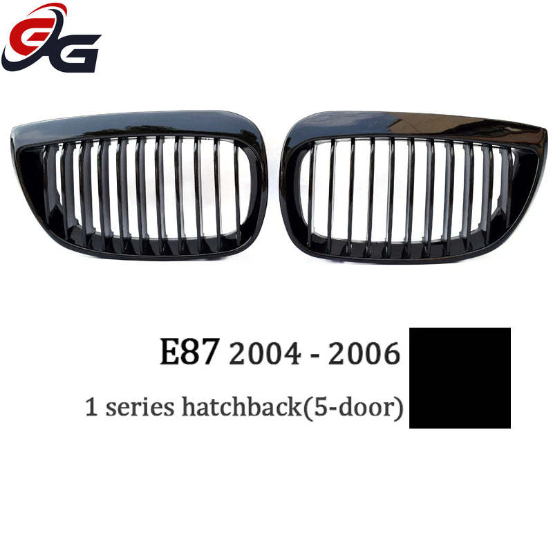 Car Style Gloss Black Front Kidney Grill Mesh Hood Grille for BMW 2004 - 2013 1 Series E87 E81 Hatch E82 Coupe E88 Convertible