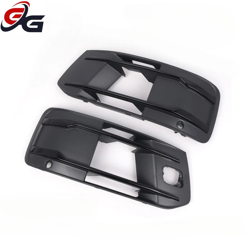 2 Pcs Fog Light Frame Cover Trim Front Bumper Lamp Grille Cellular Grid for Audi Q7 2016-2019 Ordinary Style Car Accessories