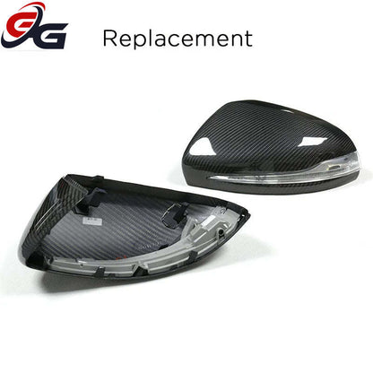 Car Dry Carbon Side Rearview Mirror Cover Trim for Mercedes B W247 C W205 E W213 W238 CLS C257 S W222 GLA H247 GLB X247 GLC W253