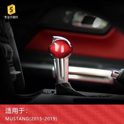 Carbon Fiber Gear Shift Knob Cover for Ford / Ford Mustang