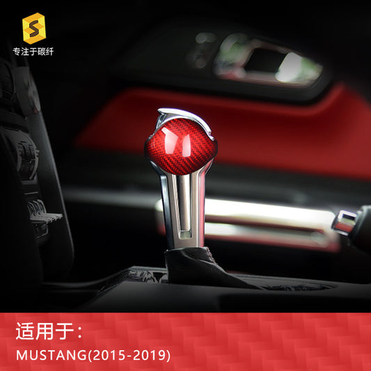 Carbon Fiber Gear Shift Knob Cover for Ford / Ford Mustang